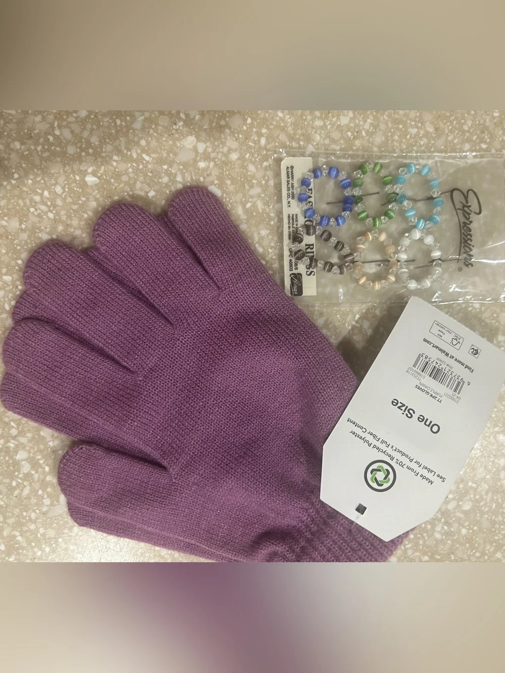 BRAND NEW GLOVES with NEW cute rings